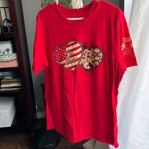 Patriotic Valentine’s Day Red T-Shirt